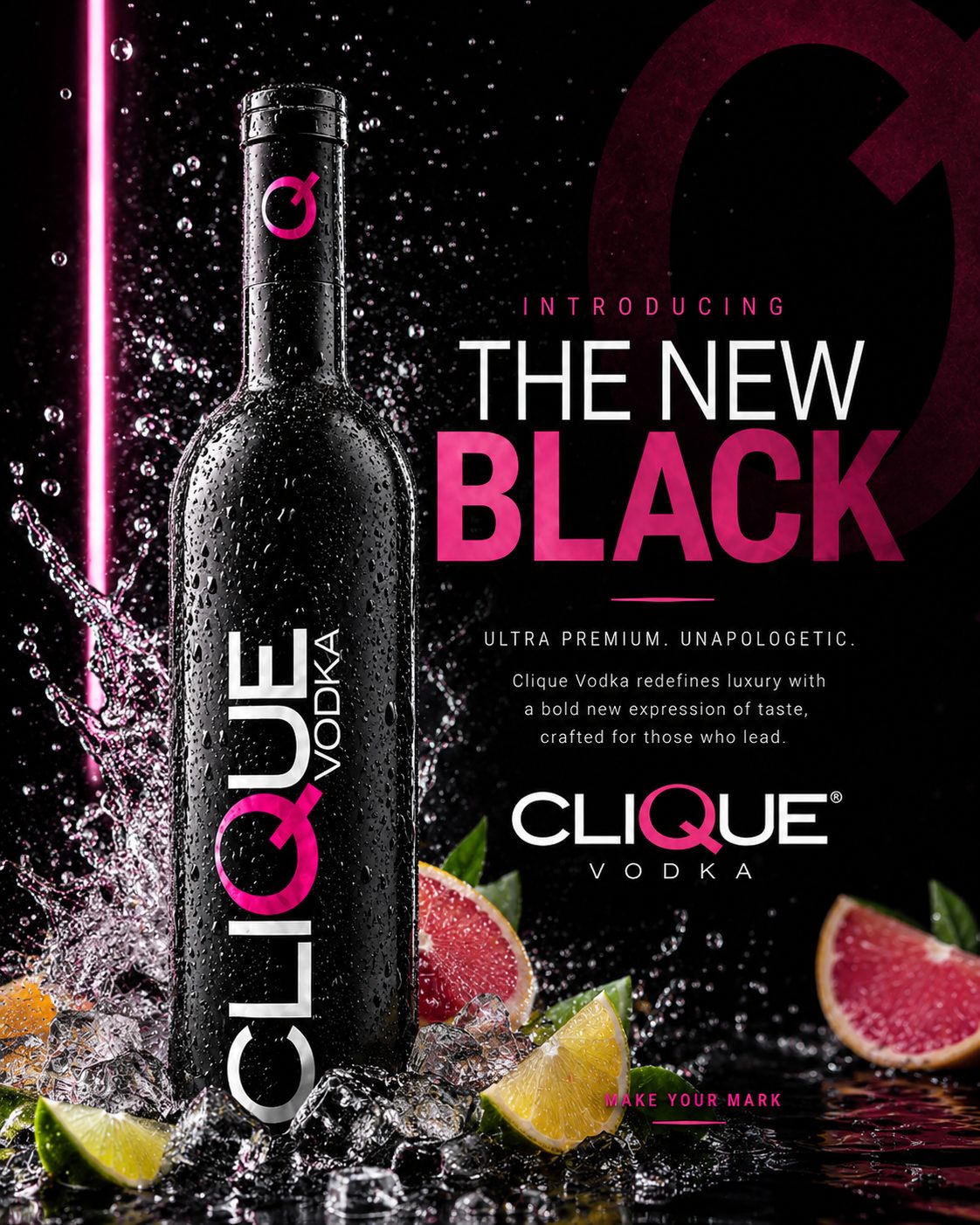 Clique Vodka — The New Black campaign