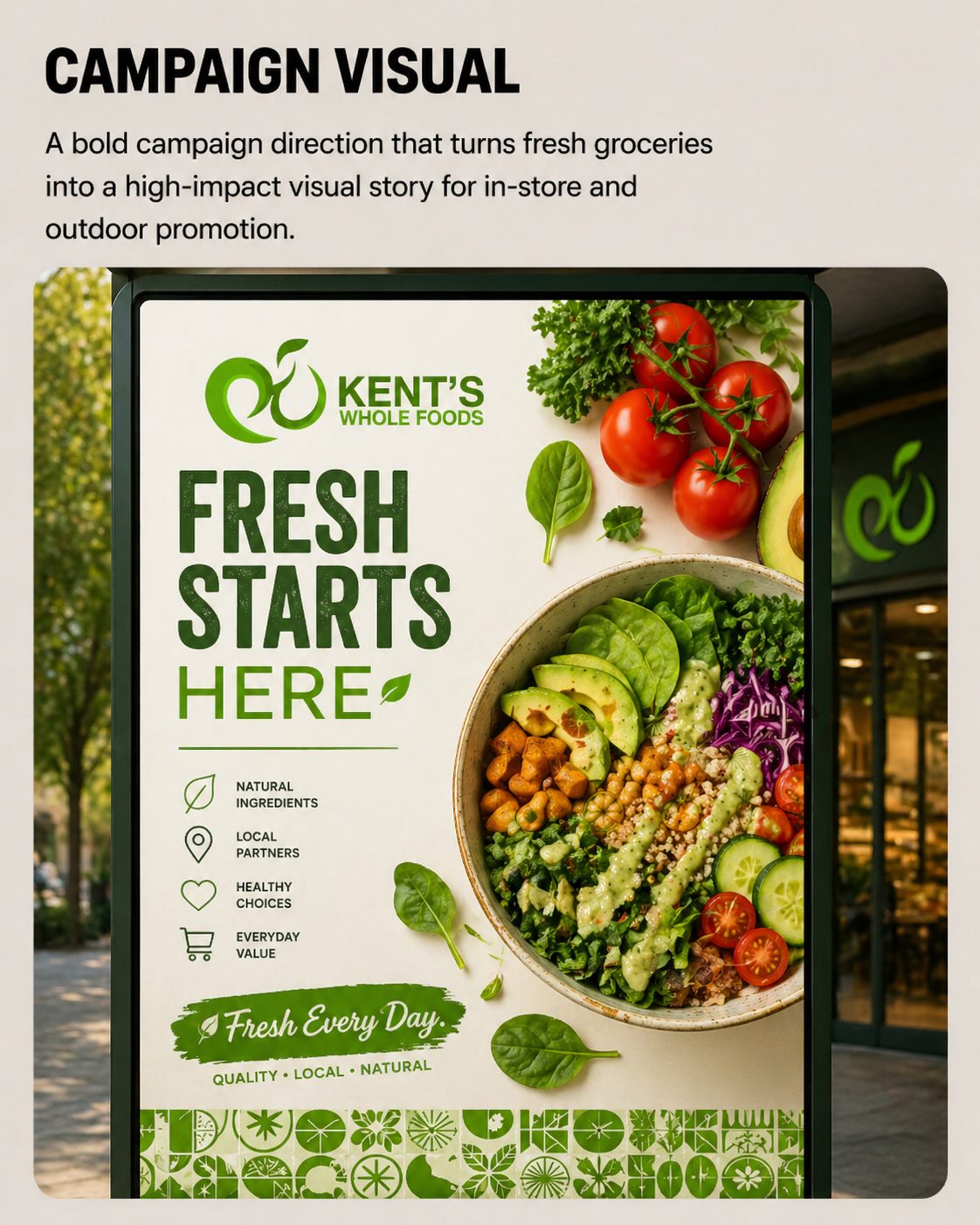 Kent's campaign visual — Fresh starts here