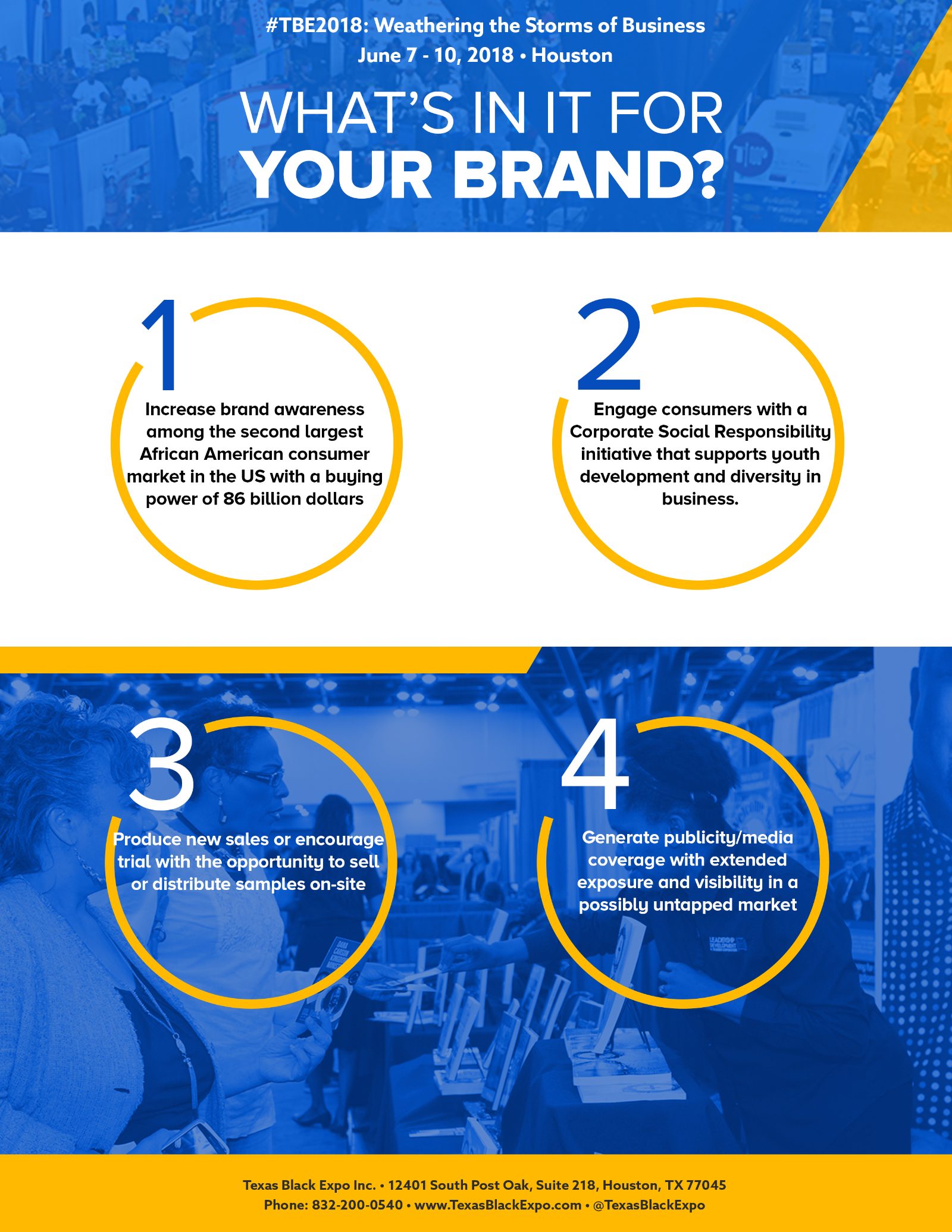 TBE sponsorship package — what's in it for your brand